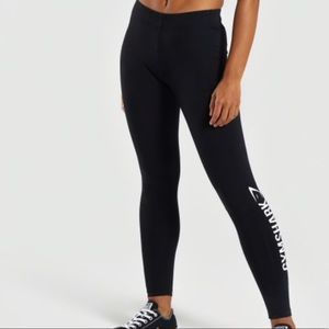 black core gymshark leggings
